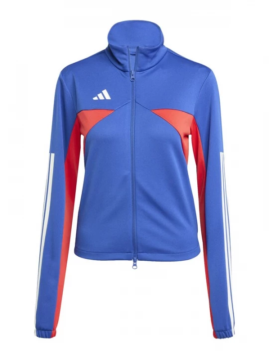 Foto van product ADIDAS SPORTSWEAR Trainingsjack 'Tiro' blauw / bloedrood / wit