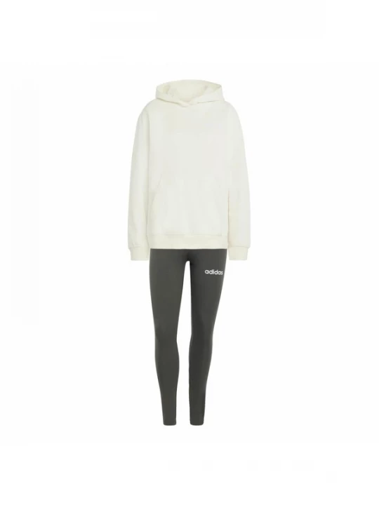 Foto van product ADIDAS SPORTSWEAR Trainingspak 'Leisure' antraciet / wit