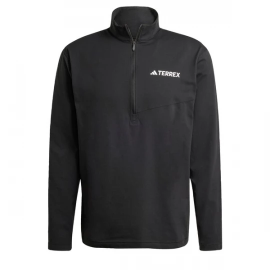 Foto van product ADIDAS TERREX Functioneel shirt 'Multi Climacool 1 / 2 Zip Long Sleeve' zwart / wit