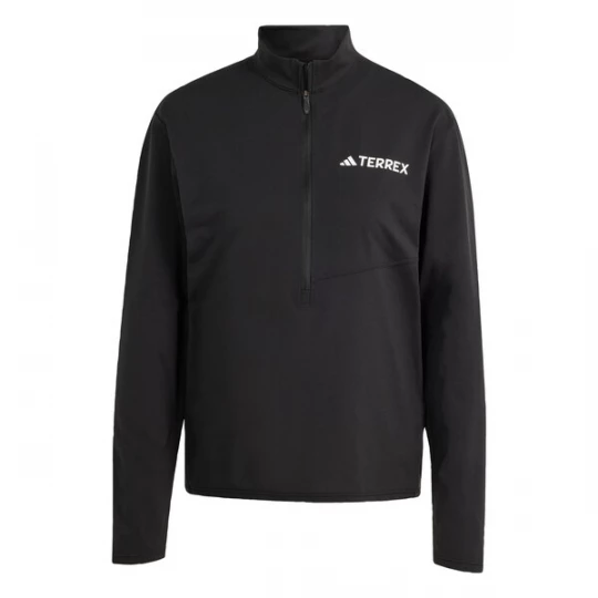 Foto van product ADIDAS TERREX Functioneel shirt 'Multi Climacool 1 / 2 Zip Long Sleeve' zwart / wit