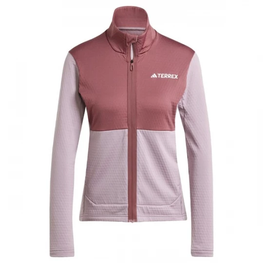 Foto van product ADIDAS TERREX Functionele fleece jas 'Multi' sering / pastelrood / wit