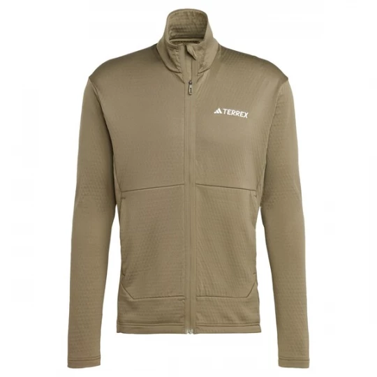 Foto van product ADIDAS TERREX Funktionele fleece-jas olijfgroen / wit