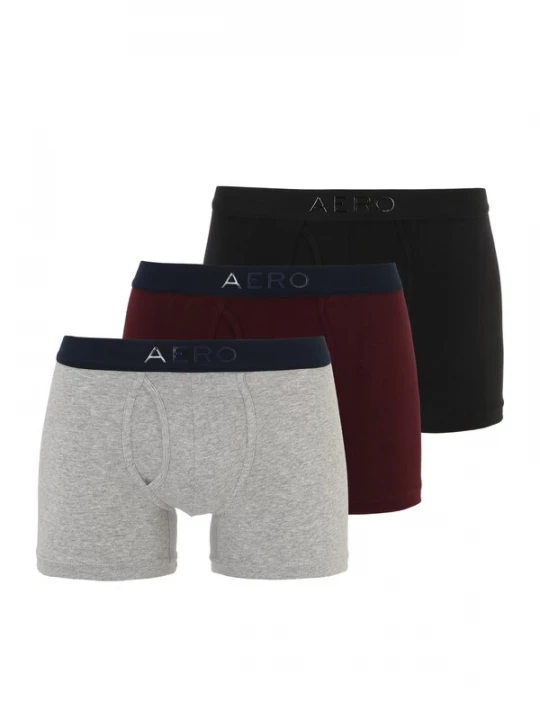 Foto van product AÉROPOSTALE Boxershorts marine / grijs gemêleerd / cyclaam / zwart AEROPOSTALE