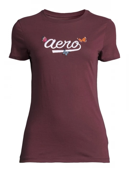 Foto van product AÉROPOSTALE Shirt blauw / oranje / wijnrood / wit AEROPOSTALE