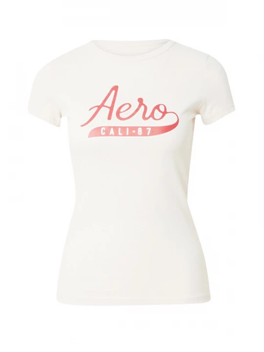 Foto van product AÉROPOSTALE Shirt 'CALI' sand / rood AEROPOSTALE