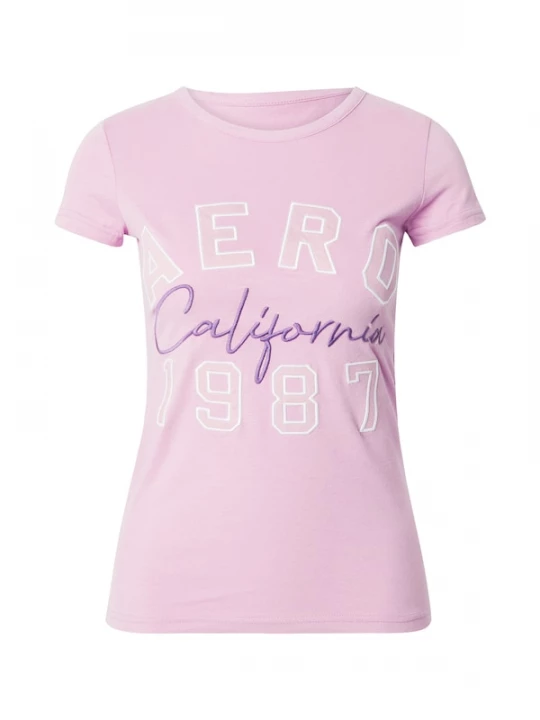 Foto van product AÉROPOSTALE Shirt 'CALIFORNIA 1987' pruim / lavendel / wit AEROPOSTALE