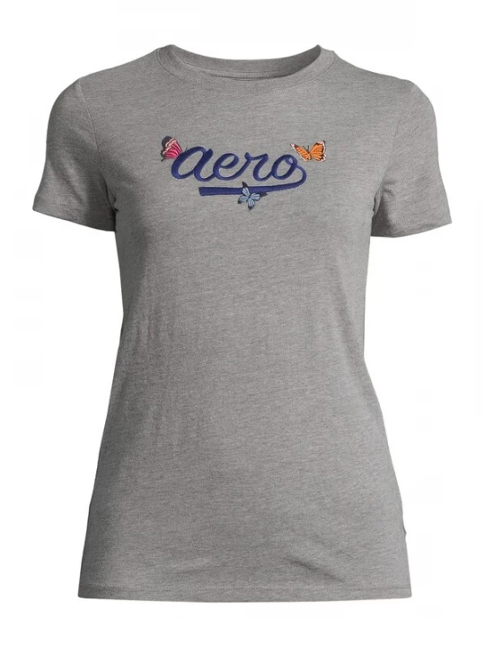 Foto van product AÉROPOSTALE Shirt donkerblauw / grijs gemêleerd / oranje / lichtroze AEROPOSTALE