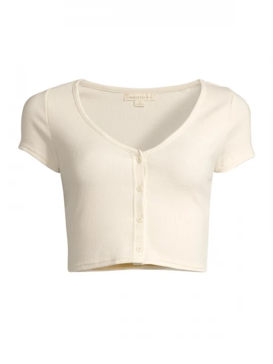 Foto van product AÉROPOSTALE Shirt ecru AEROPOSTALE