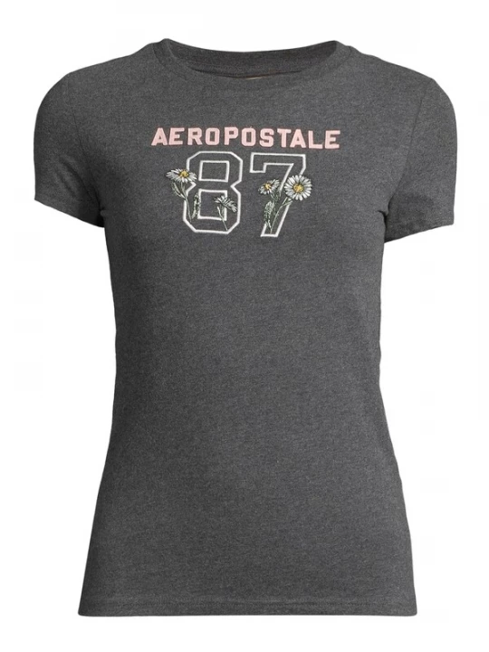 Foto van product AÉROPOSTALE Shirt geel / donkergrijs / rosa / wit AEROPOSTALE