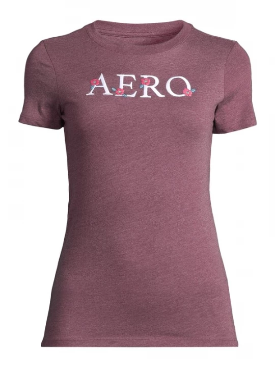 Foto van product AÉROPOSTALE Shirt groen / pink / bourgogne / wit AEROPOSTALE