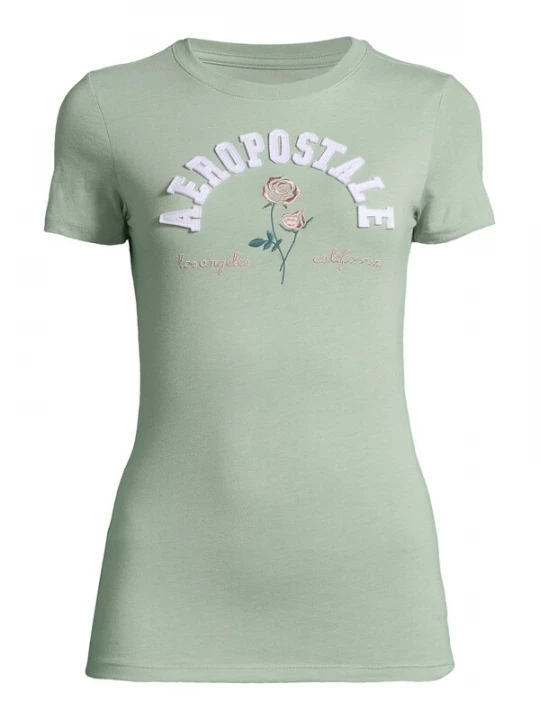 Foto van product AÉROPOSTALE Shirt groen / wit AEROPOSTALE