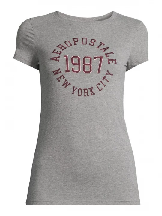 Foto van product AÉROPOSTALE Shirt 'JKI 1987' pueblo / grijs gemêleerd AEROPOSTALE
