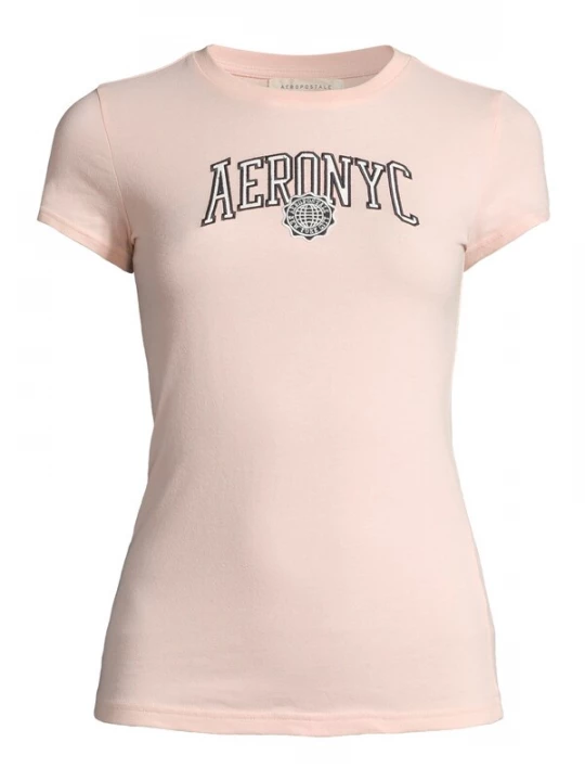 Foto van product AÉROPOSTALE Shirt lichtroze / zwart / wit AEROPOSTALE