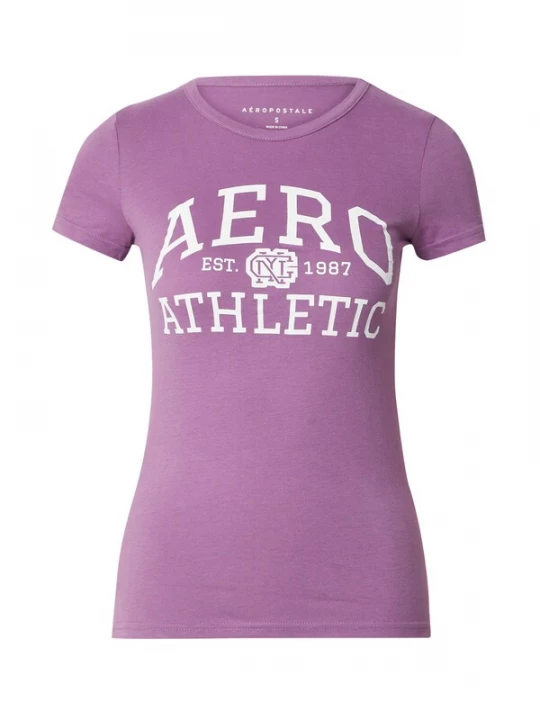 Foto van product AÉROPOSTALE Shirt lila / offwhite AEROPOSTALE