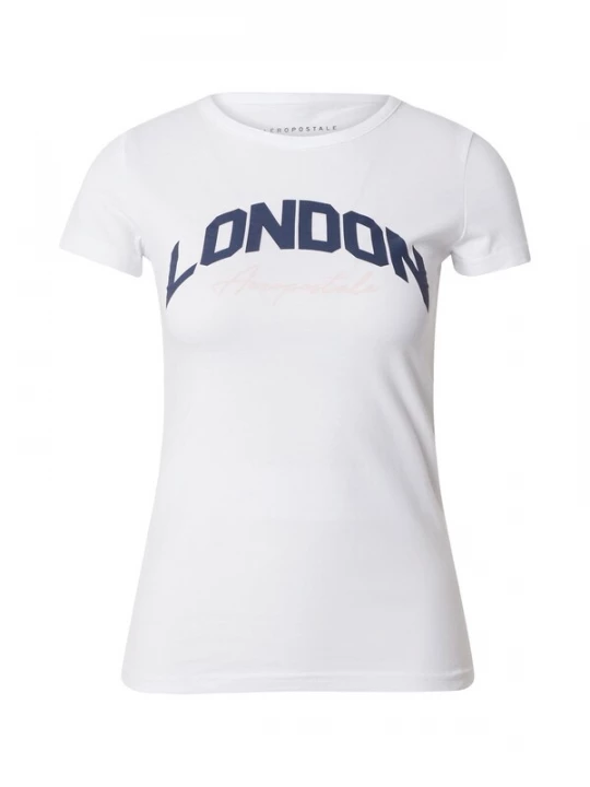 Foto van product AÉROPOSTALE Shirt 'LONDON' donkerblauw / wit AEROPOSTALE