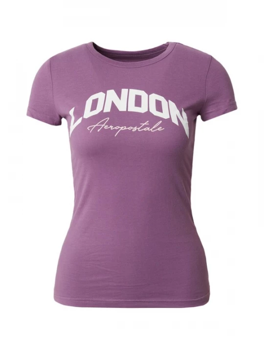 Foto van product AÉROPOSTALE Shirt 'LONDON' lila / natuurwit AEROPOSTALE