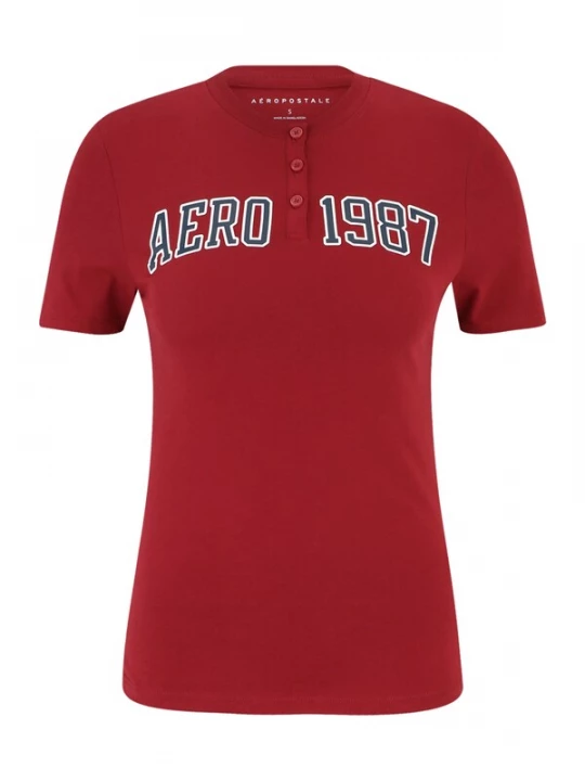 Foto van product AÉROPOSTALE Shirt navy / bourgogne / wit AEROPOSTALE