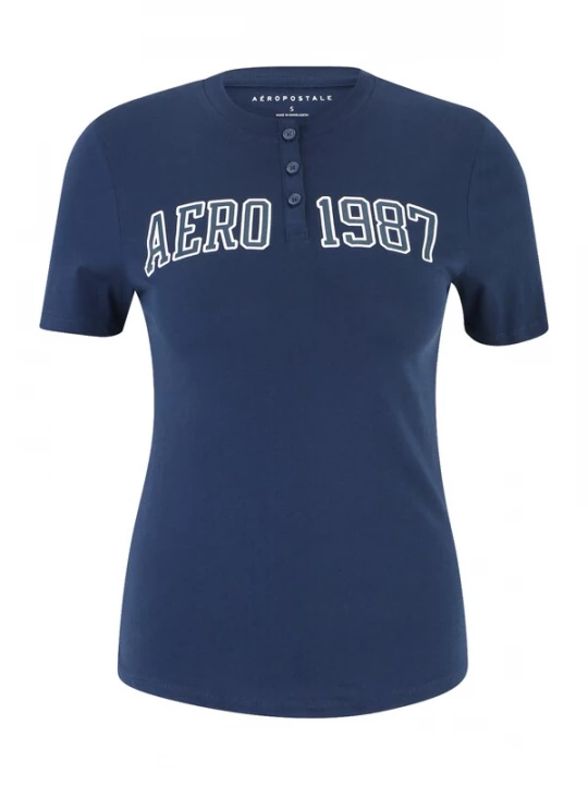 Foto van product AÉROPOSTALE Shirt navy / wit AEROPOSTALE