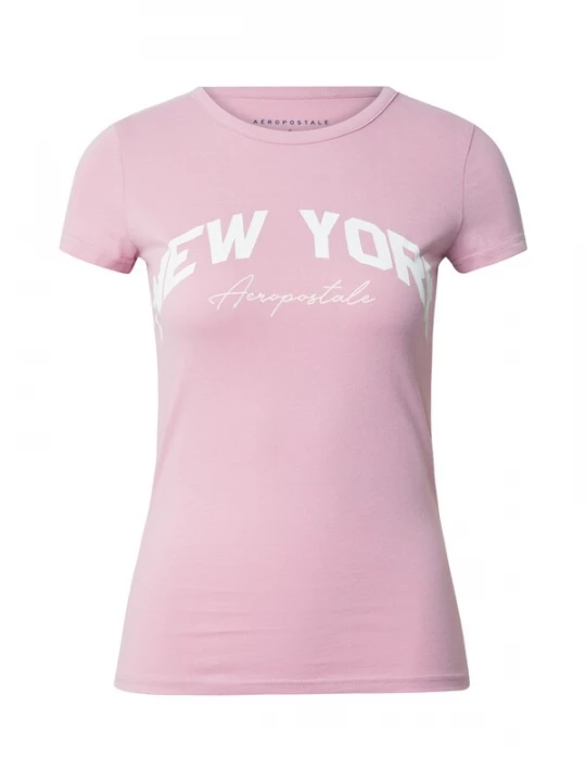 Foto van product AÉROPOSTALE Shirt 'NEW YORK' mauve / wit AEROPOSTALE