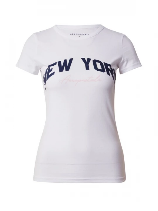 Foto van product AÉROPOSTALE Shirt 'NEW YORK' navy / rosa / wit AEROPOSTALE