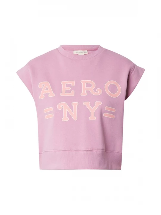 Foto van product AÉROPOSTALE Shirt 'NY' mauve / lichtoranje / wit AEROPOSTALE