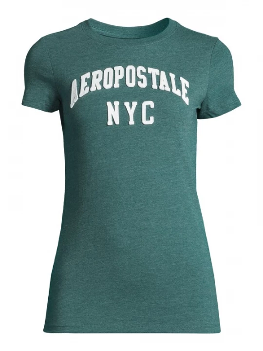 Foto van product AÉROPOSTALE Shirt smaragd / wit AEROPOSTALE