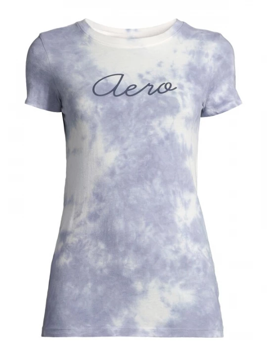 Foto van product AÉROPOSTALE Shirt violetblauw / wit AEROPOSTALE
