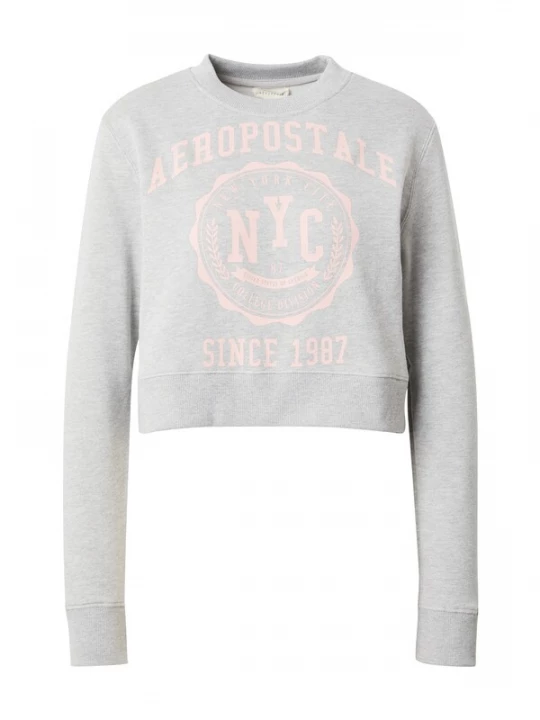 Foto van product AÉROPOSTALE Sweatshirt grijs gemêleerd / pastelroze AEROPOSTALE