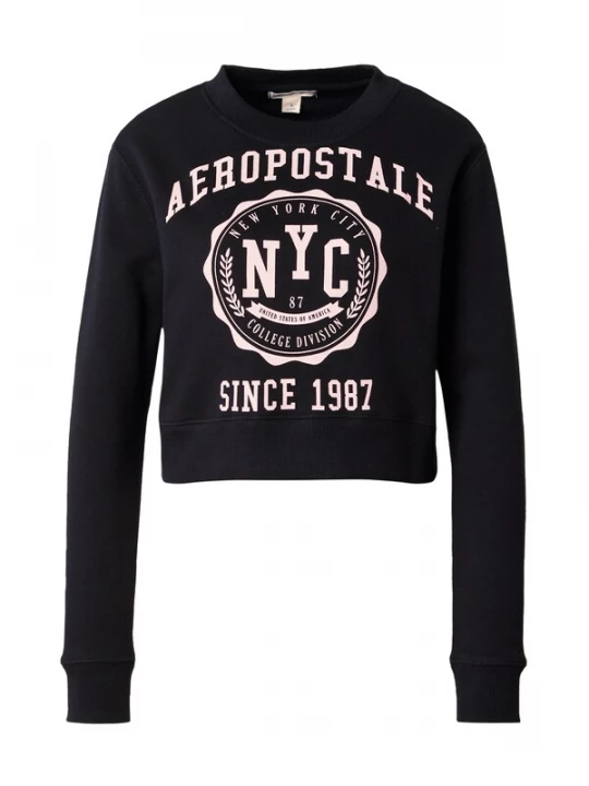Foto van product AÉROPOSTALE Sweatshirt lichtroze / zwart AEROPOSTALE