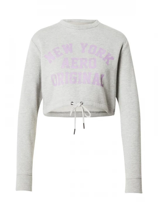Foto van product AÉROPOSTALE Sweatshirt 'NEW YORK ORIGINAL' grijs gemêleerd / lila AEROPOSTALE