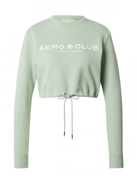 Foto van product AÉROPOSTALE Sweatshirt pastelgroen / wit AEROPOSTALE