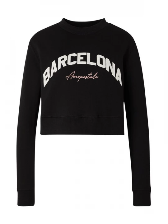 Foto van product AÉROPOSTALE Sweatshirt pastelroze / zwart / wit AEROPOSTALE