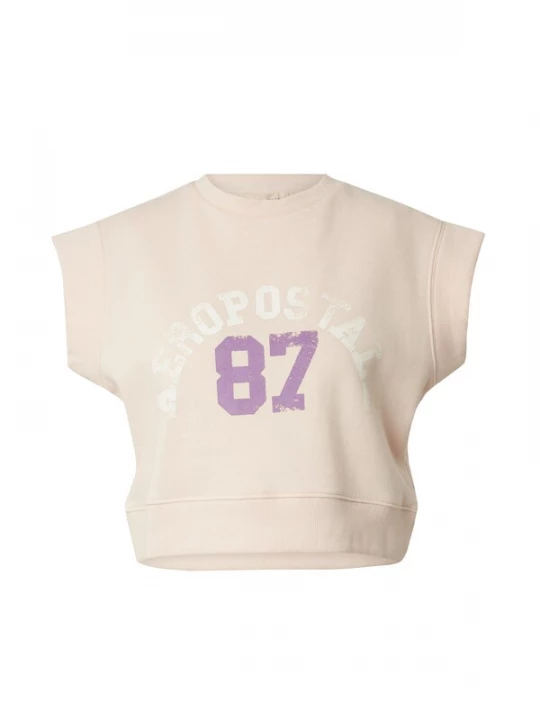 Foto van product AÉROPOSTALE Sweatshirt sand / lichtbeige / lavendel AEROPOSTALE