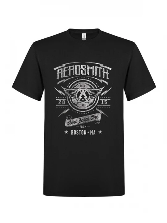 Foto van product Aerosmith Shirt 'Aerosmith Aero Force One T-Shirt' zwart