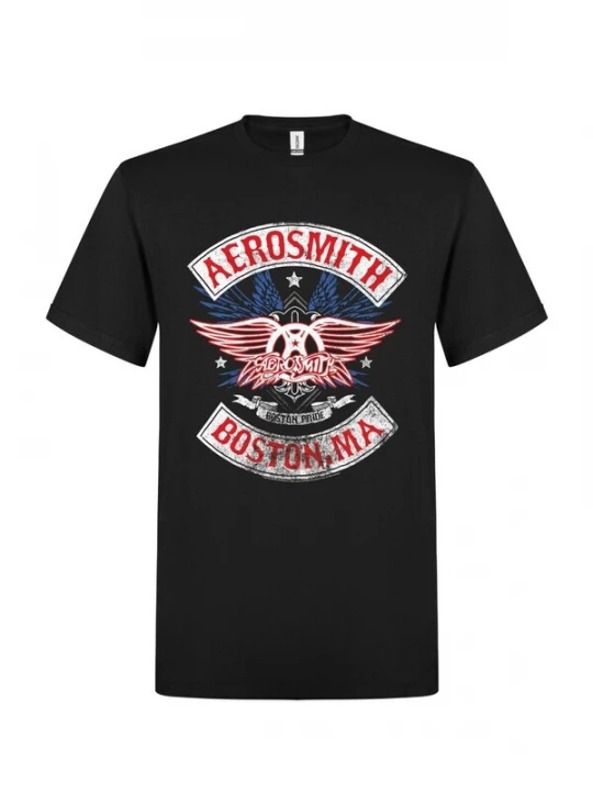 Foto van product Aerosmith Shirt 'Aerosmith Boston Pride T-Shirt' zwart