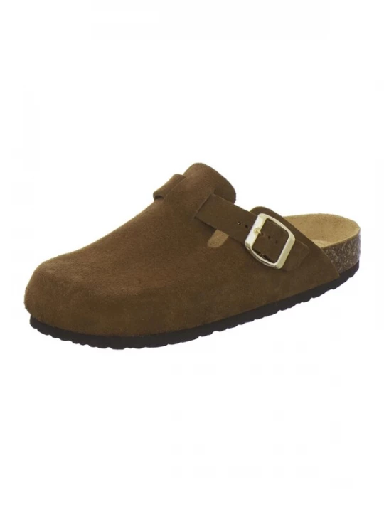 Foto van product AFS-Schuhe Clogs 'Clogs Damen cafe Veloursleder' bruin