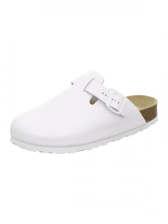 Foto van product AFS-Schuhe Clogs 'Clogs Damen Leder weiß' wit