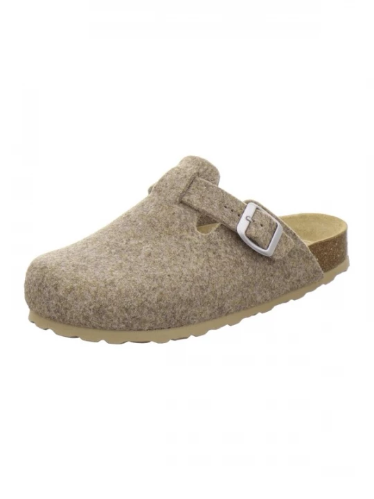 Foto van product AFS-Schuhe Huisschoenen 'Hausschuhe Damen Filz natur' donkerbeige