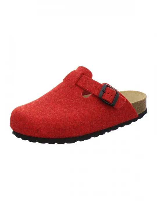 Foto van product AFS-Schuhe Huisschoenen 'Hausschuhe Damen Filz rot' rood