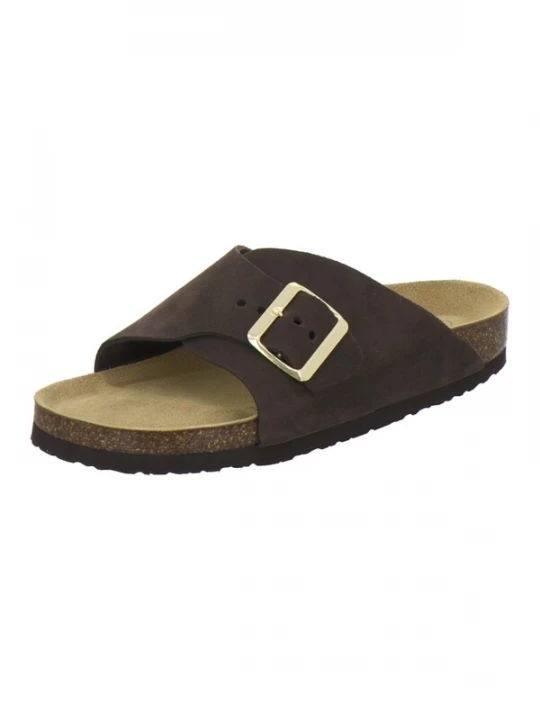 Foto van product AFS-Schuhe Sandaal 'Sandalen Damen espresso Veloursleder' donkerbruin