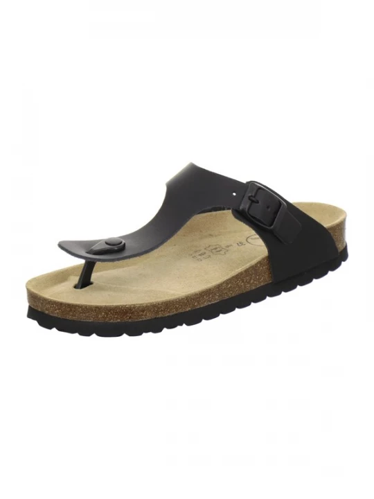 Foto van product AFS-Schuhe Sandaal 'Zehensteg Sandalen Damen schwarz' zwart