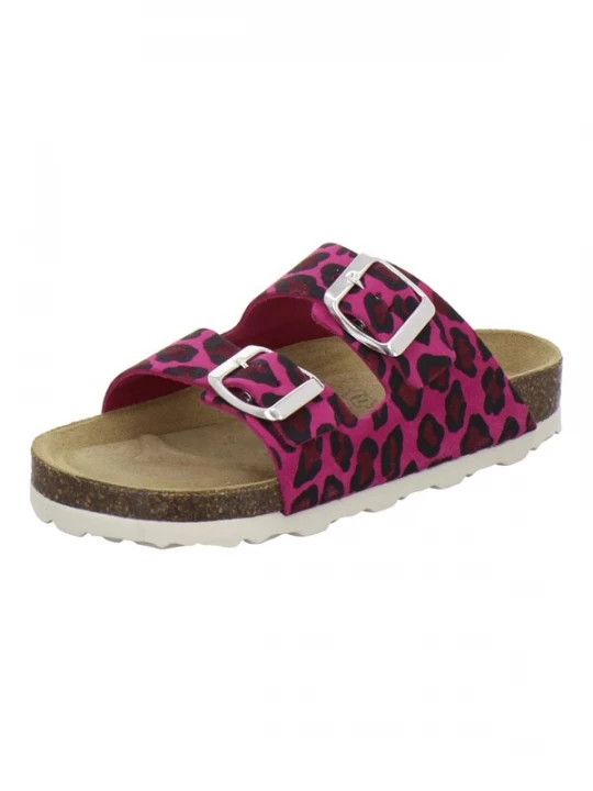 Foto van product AFS-Schuhe Sandalen 'Mädchen Pantoletten Zweischnaller leo-pink' pink