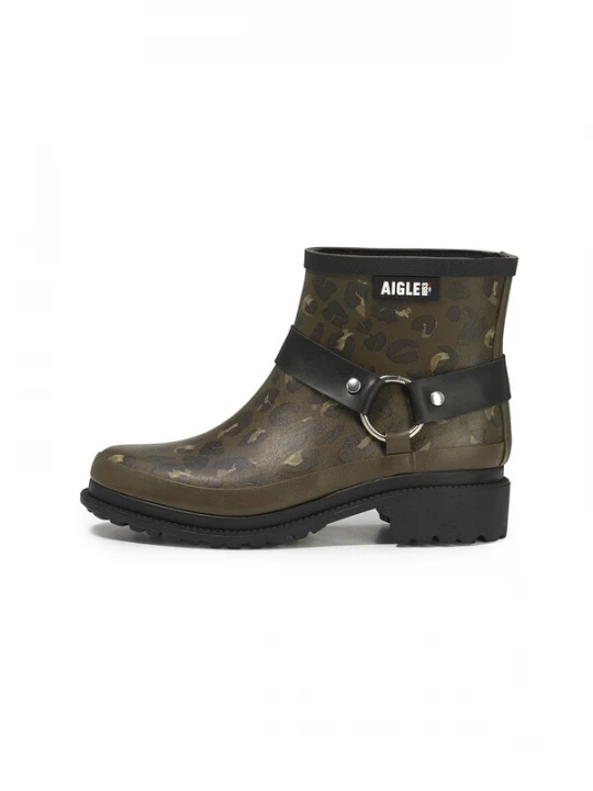 Foto van product AIGLE Regenlaarzen 'Macadames' kaki / olijfgroen / zwart