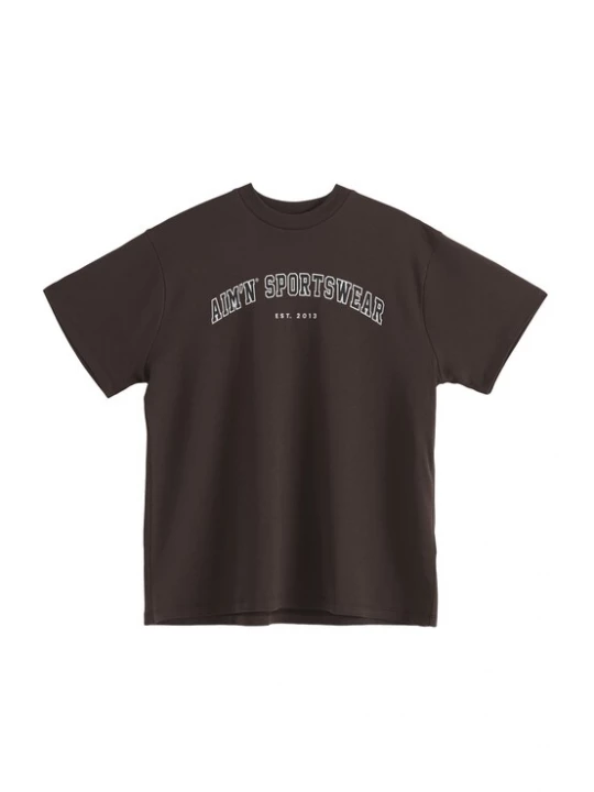 Foto van product Aim'n Functioneel shirt chocoladebruin / zwart / wit AIMN