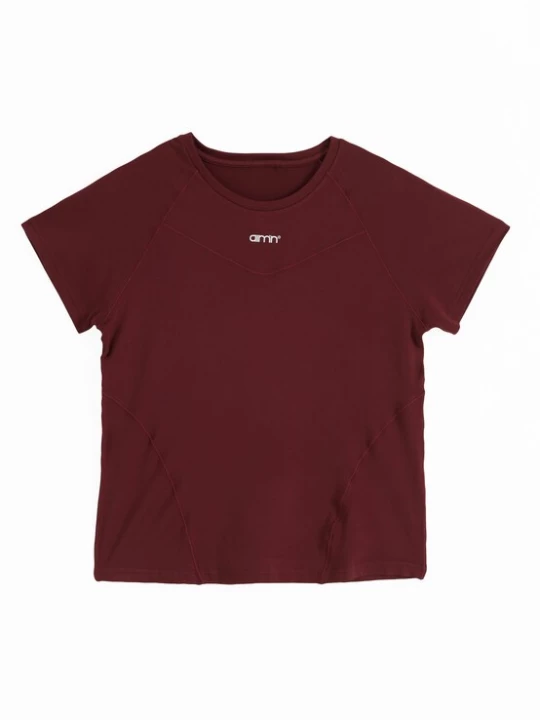 Foto van product Aim'n Functioneel shirt wijnrood AIMN