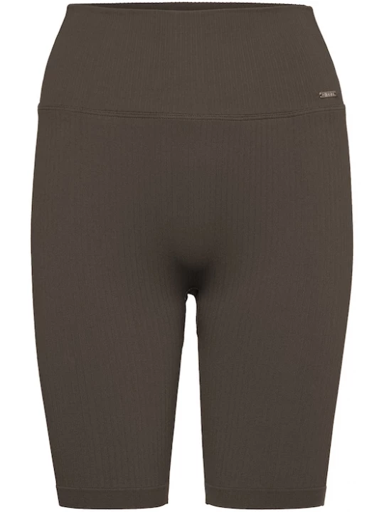 Foto van product Aim'n Sportbroek 'Ribbed Seamless' chocoladebruin AIMN