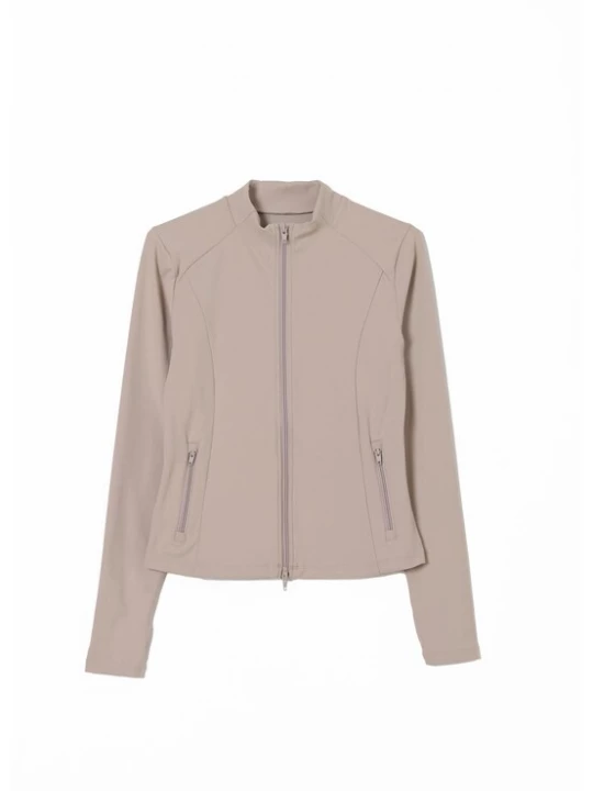 Foto van product Aim'n Sportief sweatvest 'Sense' donkerbeige AIMN