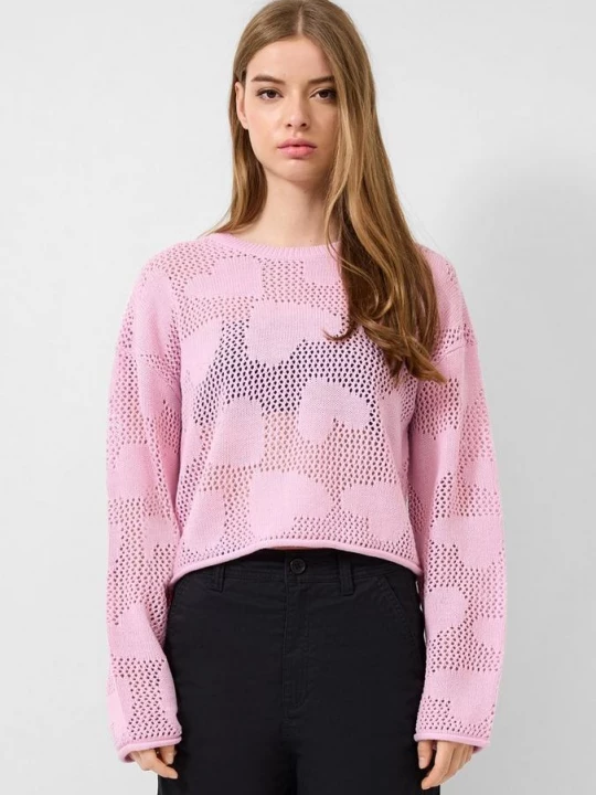 Foto van product Ajour trui QS roze
