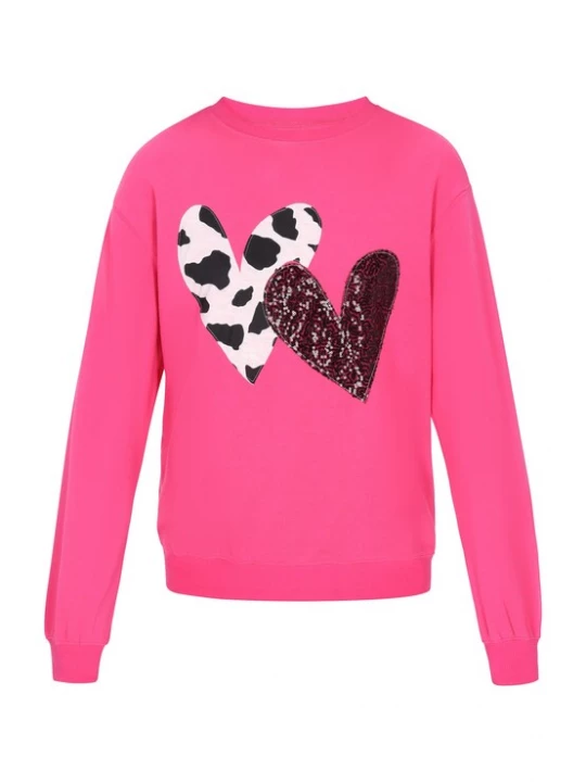 Foto van product ALBEE Sweatshirt pink / zwart / wit
