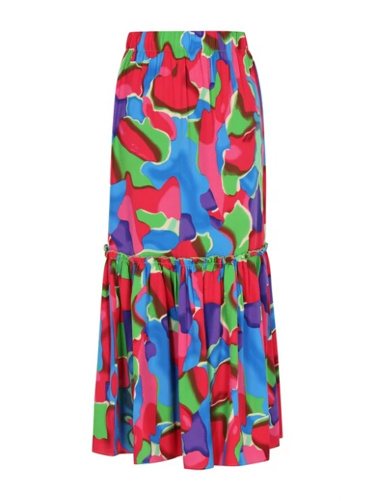 Foto van product aleida Rok blauw / groen / donkerlila / donkerroze